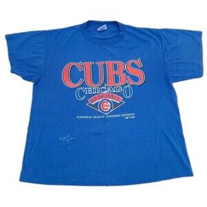 Vtg Chicago Cubs T-Shirt Made in USA Single Stitch 1993